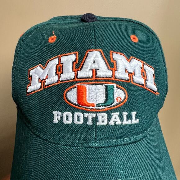 University of Miami football ZEPHYR THE Z HAT embroidered wool strap back hat - Picture 6 of 6